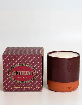 Vela Perfumada Cerâmica Ícones | Odor de Rosas 400g