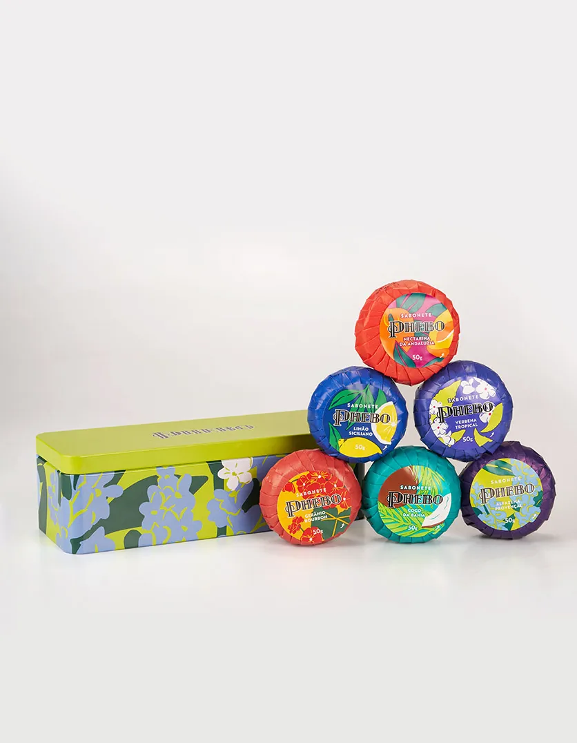 Kit Lata Sabonetes em Barra Alfazema Provençal 
