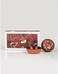 Kit Sabonete em barra + Saboneteira Cerâmica Orquídea Nativa