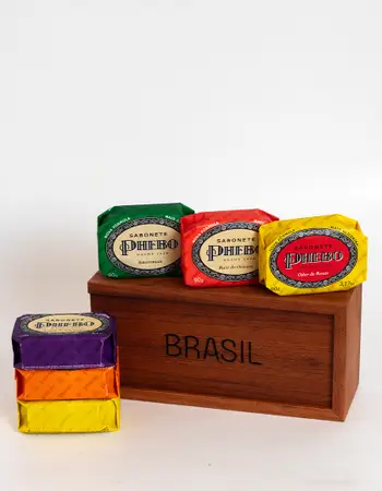 Caixa de Madeira Sabonetes Phebo